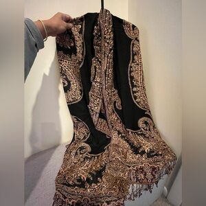 Vintage Tibetan Handloom Shawl